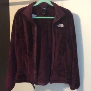 The North Face fuzzy jacket